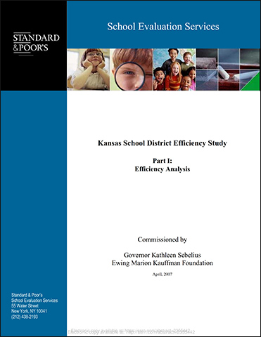 Kansas School District Efficiency Study Part I: Efficiency Analysis