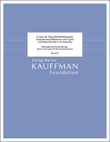 A Tale of Two Entrepreneurs: Understanding Differences in the Types of Entrepreneurship in the Economy