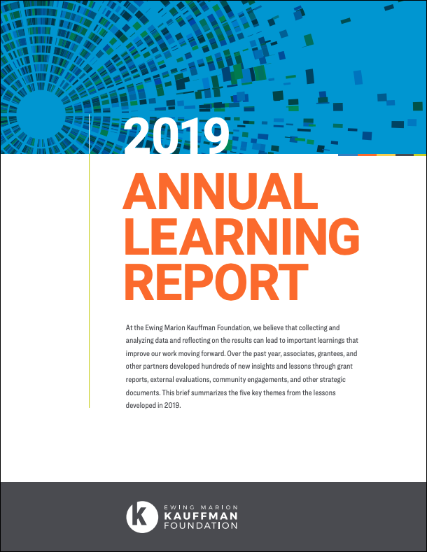 2019 Annual Learning Report, Kauffman Foundation