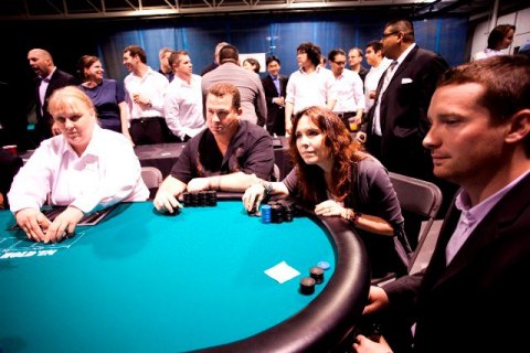 Annie Duke playing poker