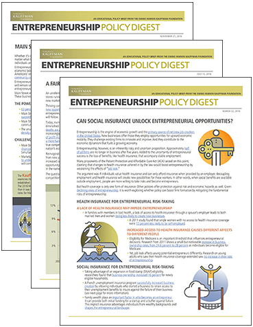 Entrepreneurship Policy Digests