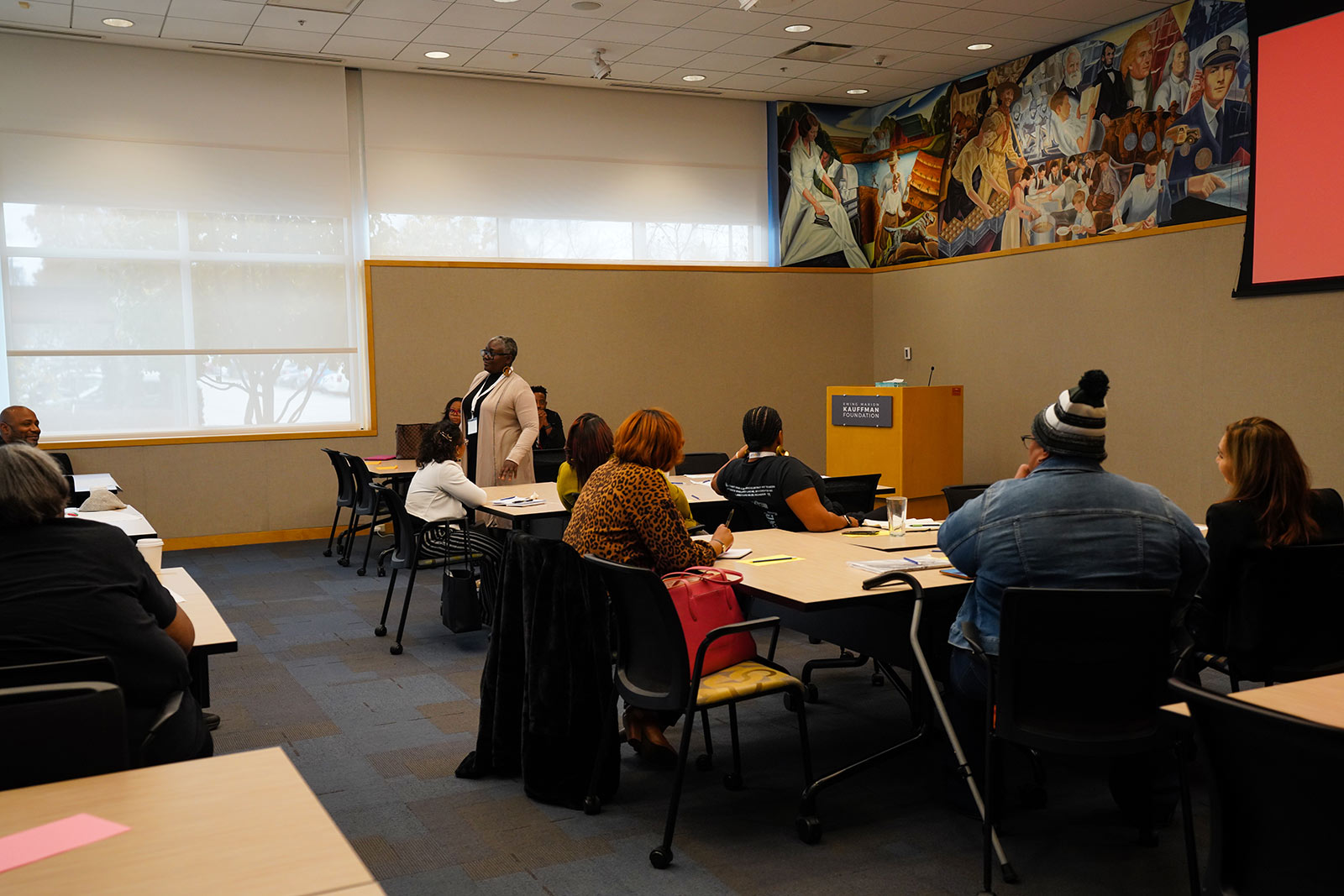 Amplify attendees listen during a breakout session in 2022.