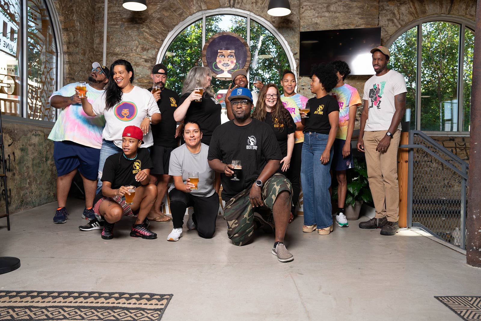 Group photo of people at Vine Street Brewing Company