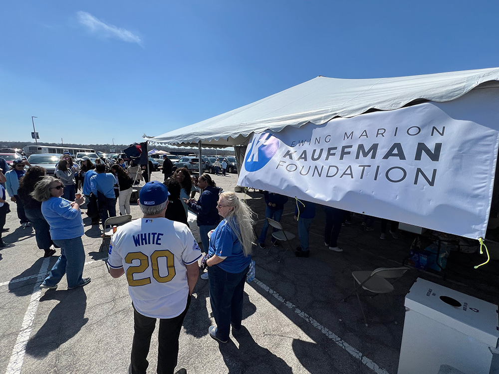 Kauffman associates celebrate Opening Day at Kauffman Stadium